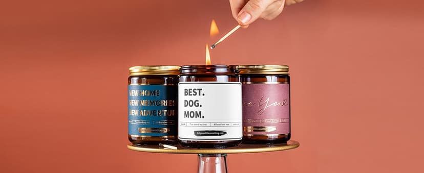 Best Dog Mom Lavender Vanilla Scented Candle, 100% Soy Wax, Long Lasting, 9oz - Dog Mom Gifts for Women - New Puppy Funny Present Idea for Pet Owner