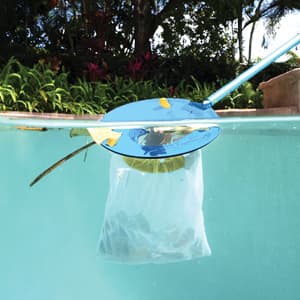 POOL BLASTER Leaf Vac Cordless Hoseless Pool Leaf Vacuum & Skimmer, Battery-Powered Swimming Pool Leaf Catcher with Heavy Duty Mesh Bag, for Inground and Above Ground Pools, by Water Tech