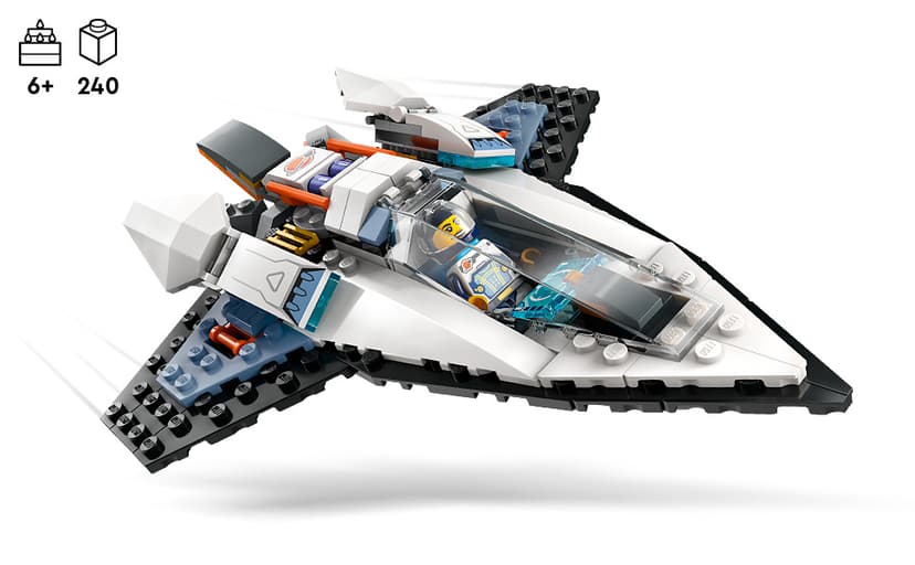 LEGO City Interstellar Spaceship Toy for Kids, Creative Play Space Building Set with Spacecraft Model, Drone, and Astronaut Figure, Building Toy for Boys, Girls and Kids Ages 6 and Up, 60430 B0CGY4H58S