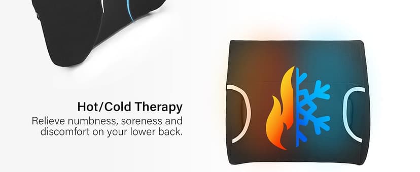Vaunn Medical Seat Cushion, Lumbar Back Support Pillow for Office Chair with Removable Firm Insert