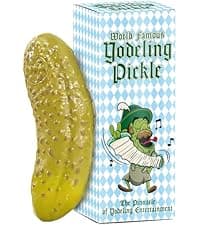 DR DINGUS Yodeling Pickle (1 Pickle) Sings Dill-lightful Musical Yodel Song - Hilarious Laughs - Singing Novelty Gag Gift for Friends Family Coworkers Office Students Classroom