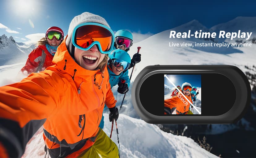 1080P Sports Action Camera with 64GB Card, Mini Body Camera Wearable Action Body Cam, Portable Recorder with Magnetic Back Clip