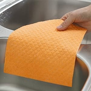 Swedish Wholesale Dishcloths, Cellulose Sponge Cloths – Bulk 10 Pack of Eco-Friendly, No Odor, Reusable Cleaning Cloths for Kitchen – Absorbent Dish Cloth Hand Towel – Assorted