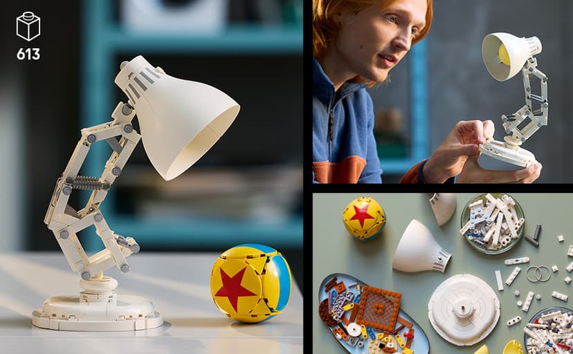 LEGO Ideas Disney Pixar Luxo Jr. - Building Set for Adults, Men & Women, Ages 18+ - Office and Desk Decor - Gifts for Christmas - 21357