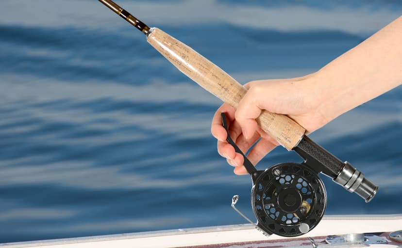 Semi-Automatic Fly Reel with Adjustable Drag Quick Spool Removal Made of CNC Machined Aluminum for Freshwater Lake River Trout Fly Fishing