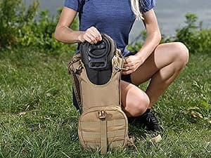 MARCHWAY Tactical Molle Hydration Pack Backpack with 3L TPU Water Bladder, Military Daypack for Cycling, Hiking, Running, Climbing, Hunting, Biking