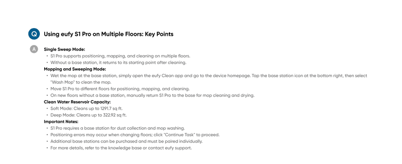 eufy Robot Vacuum Omni S1 Pro, HydroJet System with Roller Mop, Robot Vacuum and Mop Combos, Eco-Clean Ozone, Incrediable Suction, Obstacle Avoidance, Auto Mop Washing & Drying, Self-Emptying