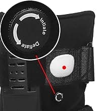 Jewlri Jewlri Air Walking Boot, Fracture Boot Short Walker Protection Fits Left or Right Foot Ankle Support for Injuries Fractures Sprains Black M