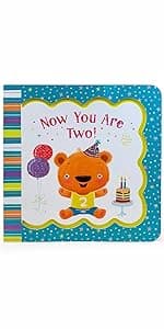 Now You Are One: Little Bird Greetings, Greeting Card Board Book with Personalization Flap, 1st Birthday Gifts for One Year Olds