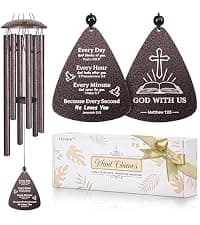 Best sister ever gift for women birthday christmas mother's day, sisters in law gift, sister gifts from brother, home decor Sister Gifts, 32" Bronze Wind Chimes, Sister's Birthday Gifts from Sisters B0FLDC4X15