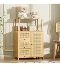 Amazer Guitar Stand, Guitar Rack for Acoustic, Bass, Electric Guitar, Multi Guitar Display Stand Adjustable Bamboo Guitars Holder, Multiple Guitar Stands Floor, for Home Music Studio