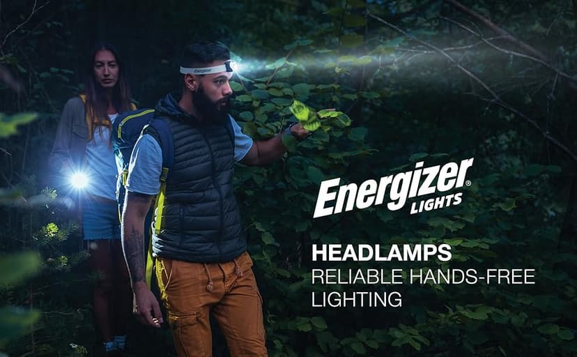 Energizer LED Headlamp PRO (2-Pack), IPX4 Water Resistant Headlamps, High-Performance Head Light for Outdoors, Camping, Running, Storm, Survival LED Light for Emergencies (Batteries Included)