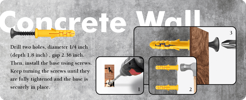 ClefArc Guitar Wall Mount - U-Shape Hardwood Guitar Hanger, Black Walnut Stand Wall Hangers, Pick Holders, Guitar Gifts for Guitarists, Guitar Accessories, with 6 Assorted Guitar Picks