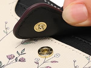 GAEKEAO Small Wallets for Women RFID Blocking Leather Bifold Zipper Pocket Wallet Credit Card Holder with ID Window