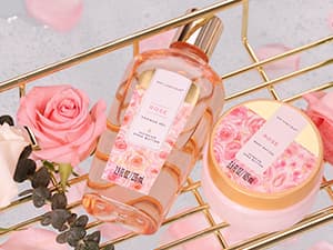 spa luxetique Gift Set For Women, Bath Sets for Women Gift, 8 Pcs Rose Spa Basket Includes Bubble Bath, Shower Gel, Body Lotion, Birthday Spa Gifts, Mother‘s Day Gifts for Mom, Christmas Gifts for Her