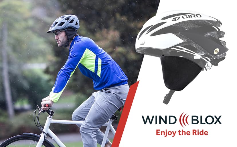 Wind-Blox Focus Bike Helmet Pads, Ear Warmer, Helmet Wind Blocker for Audible Riding, Full Coverage Muffs for Biking and Cycling,