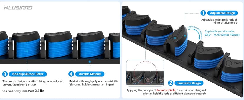 PLUSINNO Fishing Gear,Full Fishing kit Include Fishing Rod and Reel Combo, Tackle Box with Fishing Lures, Fishing Accessories, Fishing Pliers,Fishing Gifts for Men with Fishing Tool Kit