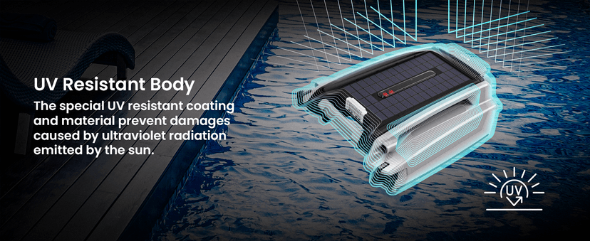 Betta SE Plus - Solar-Powered Robotic Pool Skimmer with 24/7 Continuous Cleaning Power, Dual Charging Options, Twin Salt Chlorine Tolerant Motors, and Shallow Water Safeguard