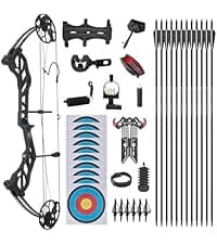 TOPARCHERY Archery 57" Takedown Youth Recurve Bow Hunting Black Long Bow for Beginner Teenagers Right Left Hand Black - Draw Weight 20lbs 30lbs 40lbs