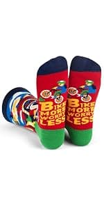 Premium Cotton Blend, Super Soft, Durable, Cycling Gift for Men and Women, Funny Novelty Socks, Bicycle Lovers Lavley Bike Socks Funny Gifts for Cyclists and Bicycle Lovers Men and Women B0C5PLB5V7