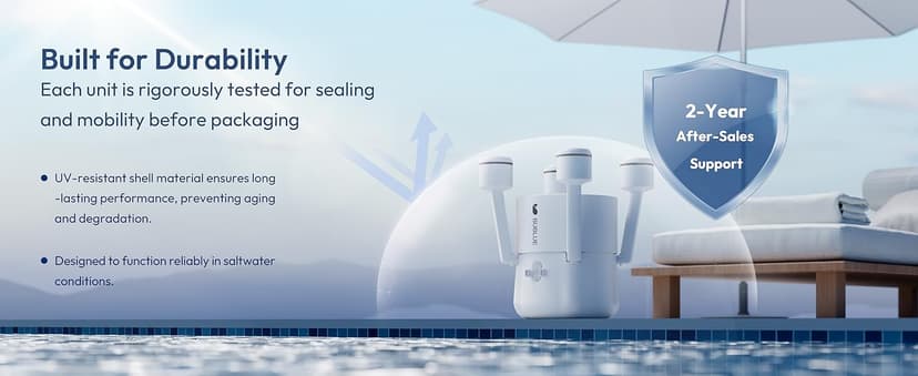 (2026 Upgrade) BUBLUE F10 Pool Surface Skimmer Robot,Robotic Pool Skimmer with App Control,Powerful Suction,5L Filter,Dual Cleaning Modes, AI Navigation,Ideal for In-Ground & Above-Ground Pools,White