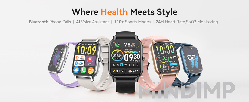 Smart Watches for Men Women(Answer/Make Call), 1.85 inch HD Fitness Tracker Watch with Activity Counter/ Sleep Monitor/ 110+ Sports Modes, IP68 Waterproof Smart Watch for Android iPhone iOS Compatible