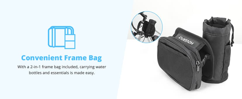 HOVERFLY OUREA 26" Electric Bike for Adults, 750W Peak Motor Mountain Ebike, 20MPH Up to 40 Miles, UL2849 Certified, 7-Speed, Removable Battery, Shock Absorber, Fat Tire Commuter E-Bike