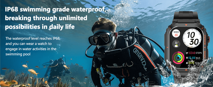 Military GPS Smart Watch for Men with Offline Map/Air Pressure/Altitude/Compass,smart Watch for Android Phones and iPhone,Waterproof Fitness Tracker with Blood Oxygen/Heart Rate/Sleep/100+ Sport Modes