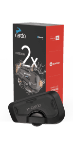 Cardo PACKTALK Edge Motorcycle Bluetooth Communication System Headset Intercom - Single Pack