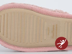 EverFoams Women's Fuzzy Slip-on Slippers Warm Cozy Soft Lightweight Memory Foam Indoor House Shoes