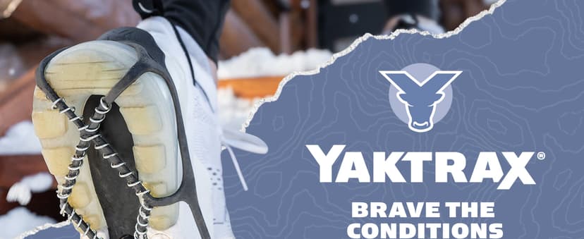 Yaktrax Walk Traction Cleats - 360-Degree Grip on Snow, Ice, & Multi-terrain Surfaces - Elastic Outer Band w/ Easy-On/Off Heel Tab & 1.2mm Zinc-coated Steel Coils - Abrasion & Rust Resistant - Unisex