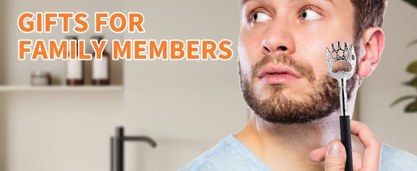 WOVTE Bear Claw Extendable Back Scratcher for Men Women, Stocking Stuffers for Adults Men, Mothers Day Fathers Day Birthday Christmas Gifts for Men Women Mom Dad Husband