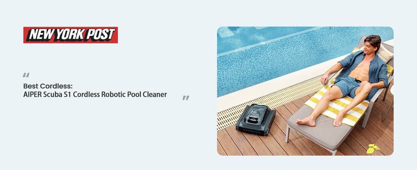 Aiper Scuba S1 Robotic Pool Cleaner – 4500GPH Suction, Wall & Waterline Cleaning, 4 Modes, Smart Wavepath Navigation, 150-Min Runtime, Pool Vacuum for Inground Pools