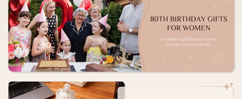 80th Birthday Gifts for Women: Best Happy Birthday Gift for 80 Year Old Woman Moms Grandmothers Friends Unique Birthday Angel Figurine Decorations