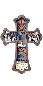 KOMI Pink Enamel Baby Wall Cross Christening Gifts Praying Girl Cross Christening and Dedication Baptismal Gifts from Godparents