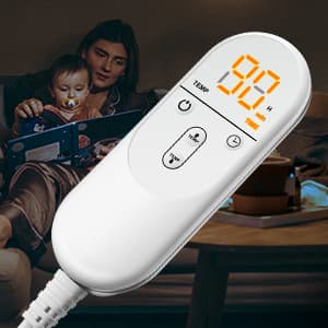 Heating Pad for Neck and Shoulder Pain Relief, Birthday Christmas Gifts for Women Mom Wife, 2lb Heated Neck Wrap Warmer for Daily Comfort, 6 Heat Settings 2 Hours Auto Shut Off, 17x23 inch, Blue