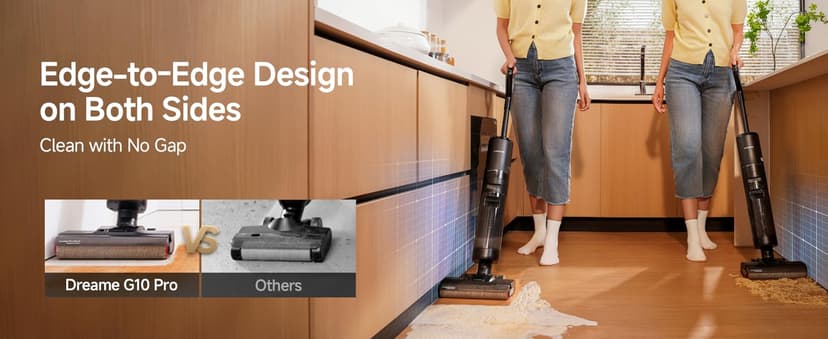 DREAME G10 Pro Wet Dry Vacuum Cleaner, Vacuum Mop All in One with Auto Self-Cleaning, Floor Cleaner Machine for Hard Floor, 35 Mins Runtime, Edge Cleaning, Self-Propelled Vacuum Mop Combo