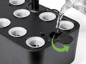 Plant Germination Kit Herb Vegetable Growth Lamp Countertop, Hydroponic Planter Grower Harvest Lettuce for Healthy Home Cooks Ahopegarden Indoor Garden Hydroponics Growing System: 10 Pods Kit with LED B0B6BB4TVC