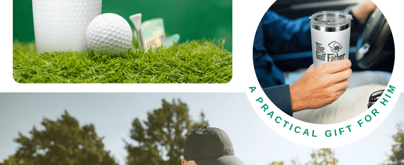 Golf Gifts for Dad - Fathers Day Golf Gifts for Men, Dad, Husband - Funny Golfer Gift - Golfer Ideas for Men, Golfers - Fathers Day Gift - 20 Oz Stainless Steel Tumbler