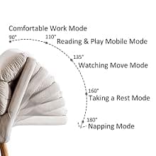 INZOY Accent Chairs with Ottoman Set, Modern Velvet Armchair with Adjustable Backrest, Comfy Lounge Chair for Living Room Bedroom, Beige