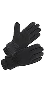 SKYDEER Waterproof and Windproof Genuine Deerskin Leather Ski Gloves with 150G 3M Thinsulate Insulation (SD8648T)