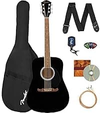 Fender FA-125 Acoustic Guitar - Sunburst Bundle with Gig Bag, Tuner, Strings, Strap, Picks, and Austin Bazaar Instructional DVD