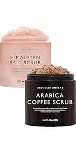 Moisturizing & Exfoliating Face, Foot & Hand Scrub, Natural Softening Formula for Smoother, Softer & More Even Complexion Brooklyn Botany Arabica Coffee Body Scrub - 10 oz B07GQ4W15V