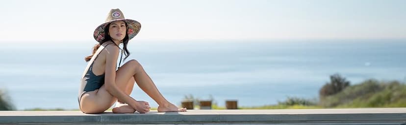 Hemlock Hat Co. Straw Visor for Women | Packable Beach Visor & Sun Visor | Sun Protection | One Size | Hemlock