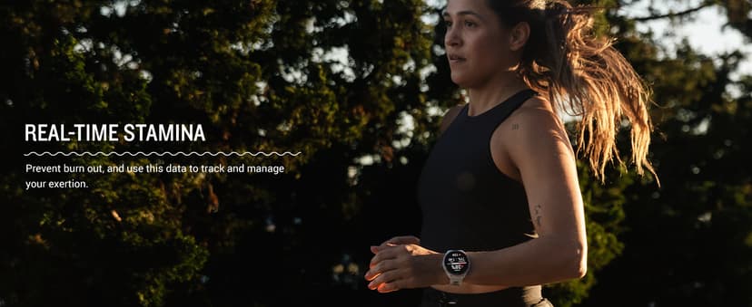 Garmin Forerunner® 965 Running Smartwatch, Colorful AMOLED Display, Training Metrics and Recovery Insights, Black and Powder Gray, 010-02809-00