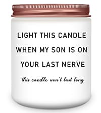 Homsolver Daughter in Law Gifts, Birthday Christmas Anniversary Wedding Gifts for Daughter from Mother Father in Law, Funny Sons Girlfriend, Future Daughter-in-Law Lavender Candle Gift from Mom Dad