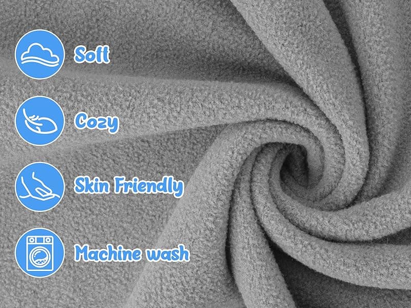 Pro Goleem Fleece Baby Booties, Warm Cozy Baby Slippers, Stay On Sock Shoes, Easy to Put on, Unisex Baby Gifts, Soft Non-Slip Adjustable Newborn Boots for Boys and Girls