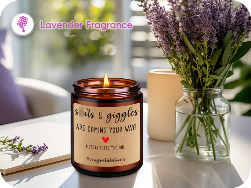 Miracu Funny Baby Shower Candle, New Parents Gifts for Couples, Unique Mom and Dad Gifts for New Parents, Expecting Mom to be - Christmas, Boy Baby Announcement, Congratulations Pregnancy Couple