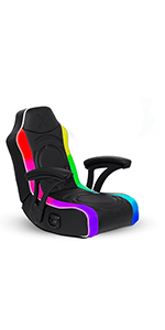 X Rocker Video Gaming Floor Rocker Chair, Built-in Audio, College Dorm Essentials for Guys and Girls, Bedroom, Foldable, Gifts for Gamers