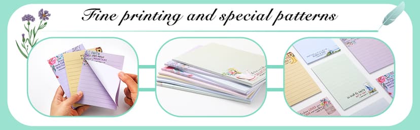 8 Pack Christian Sticky Notes Samll Scripture Inspirational Memo Pads Floral Design Adhesive Religious Bible Verse Quotes Notepads for Writing Diary Lists Schedules, 4 x 5. 5 Inch(Fresh Style)